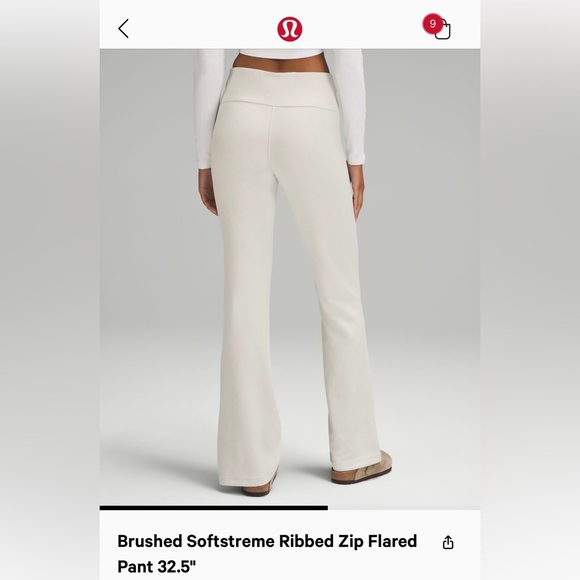 SOLD- Brushed lululemon softstreme pant - Picture 9 of 10